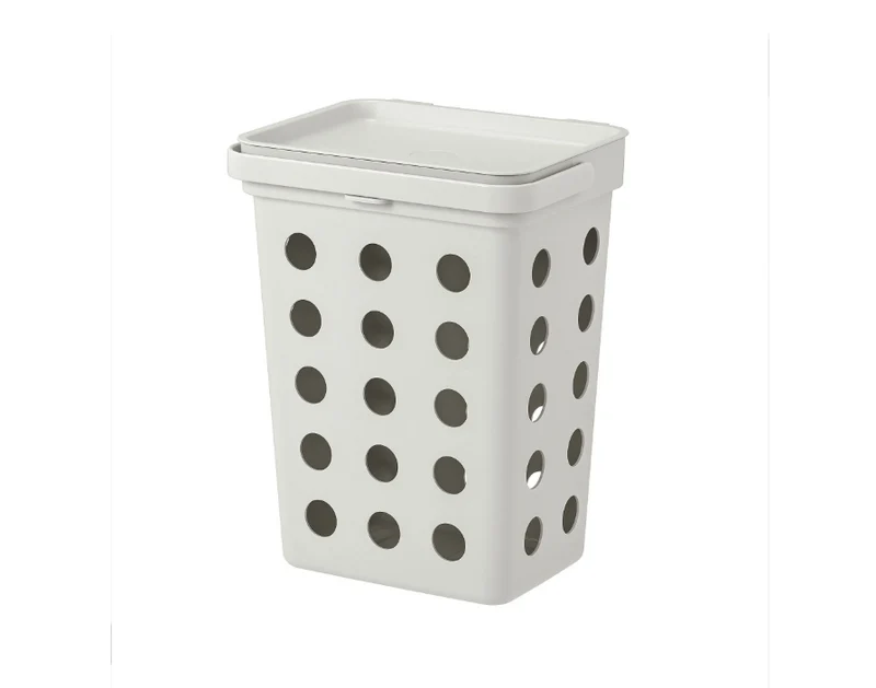 HÅLLBAR waste bin , light grey, 10 l
