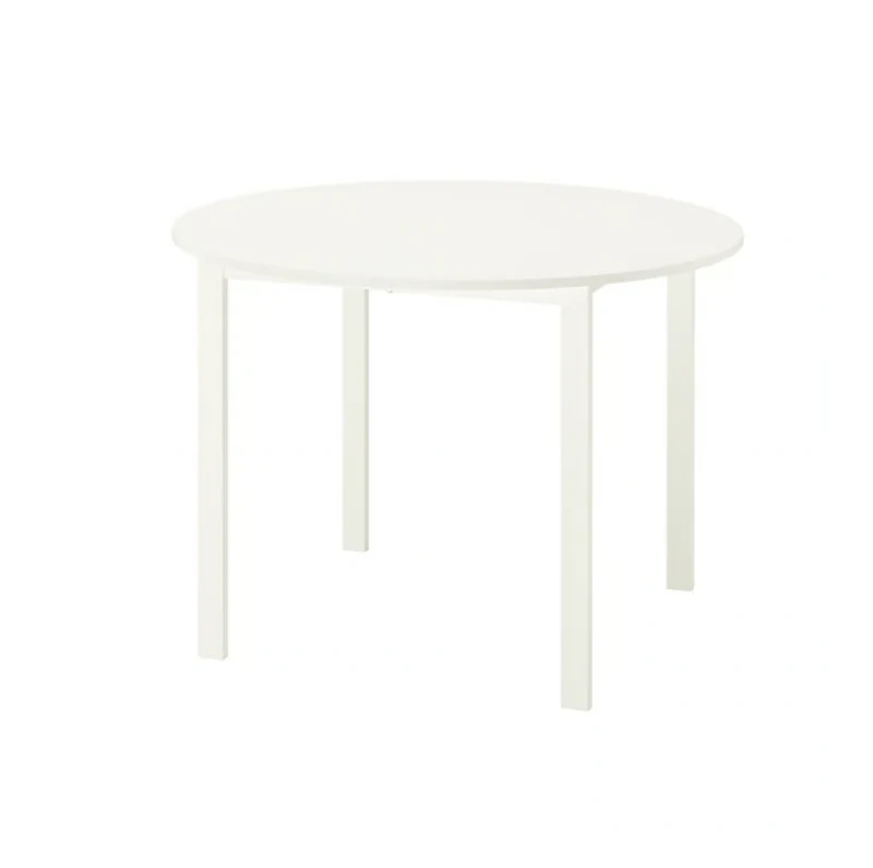 VIHALS dining table top 107 cm/VIHALS underframe , white, 74x74x73 cm