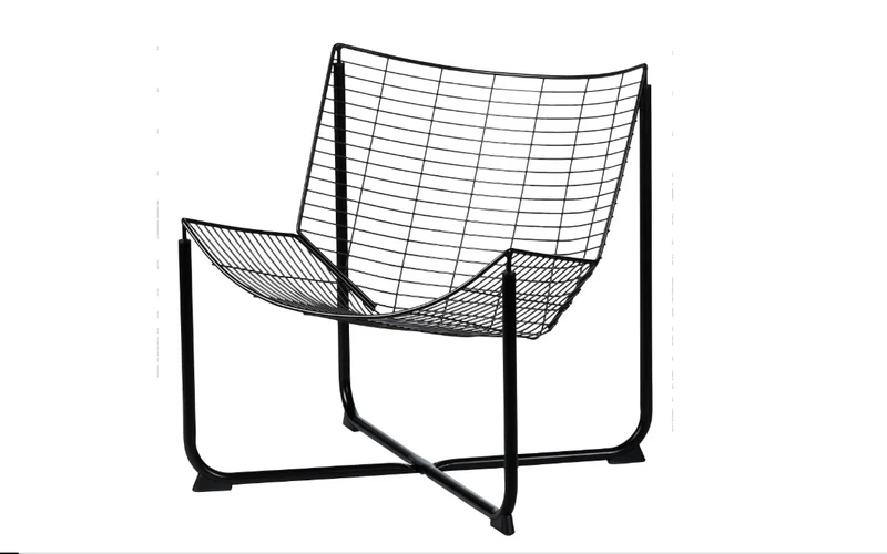 SKALBODA armchair , black, without cushion