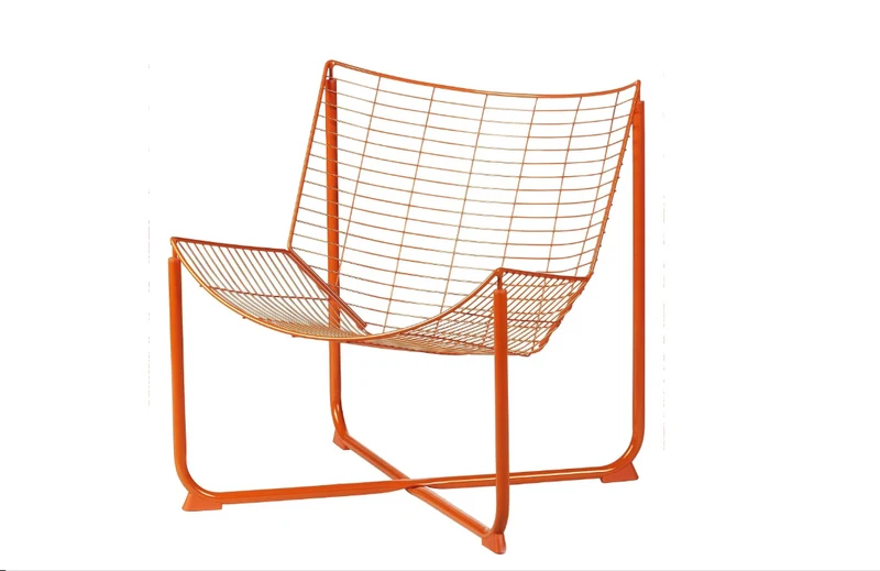 SKALBODA armchair , orange, without cushion